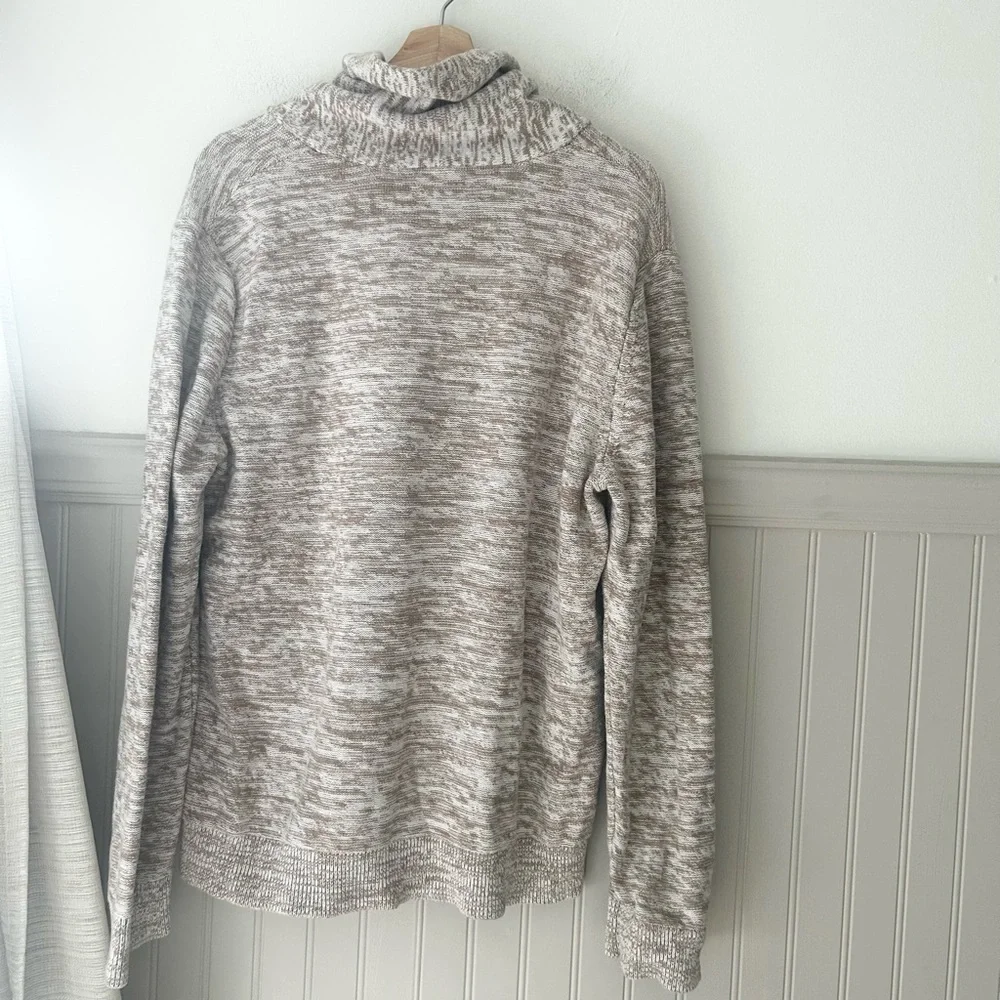 Express Men's XL Knit Sweater Tan and Cream